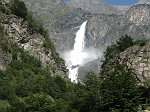 Le cascate del Serio viste dall'Osservatorio faunistico di Maslana (Valbondione) il 20 sett.08 - FOTOGALLERY 